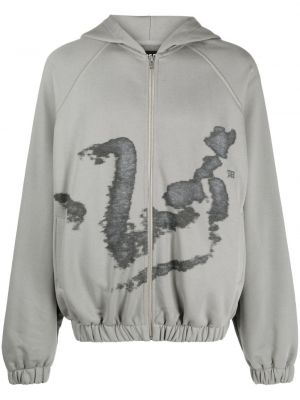 Abstrakter hoodie mit print Misbhv grau