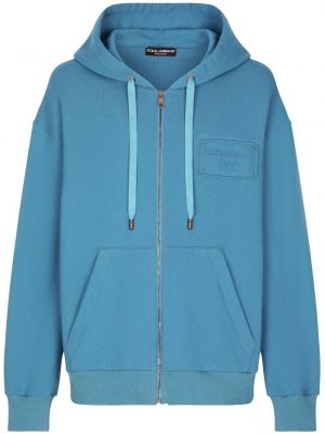 Hoodie mit stickerei Dolce & Gabbana blau