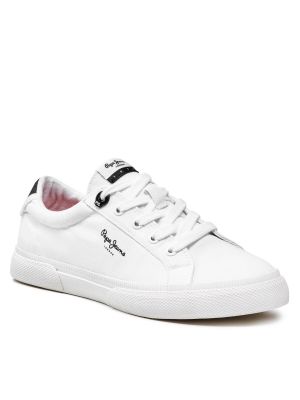 Ниски обувки Pepe Jeans бяло