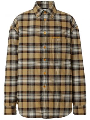 Camicia ricamata a quadri Burberry