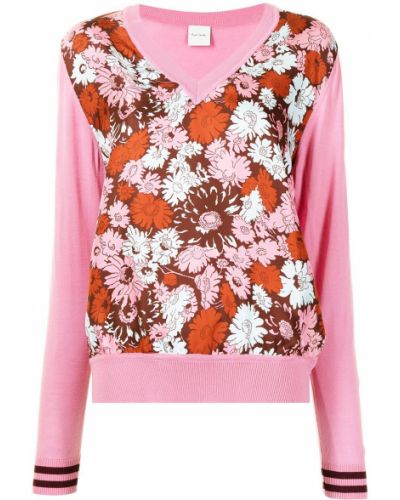 Jersey de flores de tela jersey Paul Smith rosa