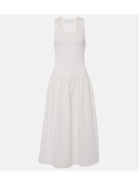 Sukienka długa bawełniana Proenza Schouler biała