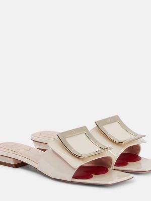 Kožne cipele od lakirane kože Roger Vivier crvena