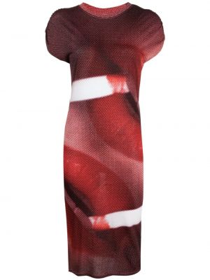 Midi šaty s potiskem Zadig&voltaire červené