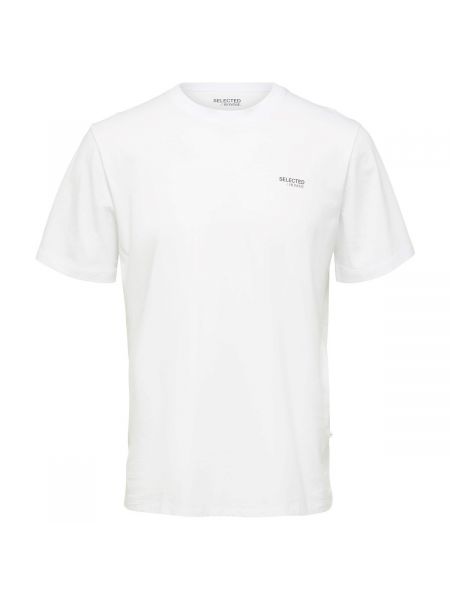 Koszulka z krótkim rękawem Selected biała