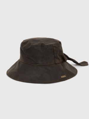 Хлопковая шляпа Barbour коричневая
