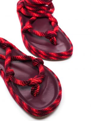 Sandalias con trenzado Isabel Marant rojo