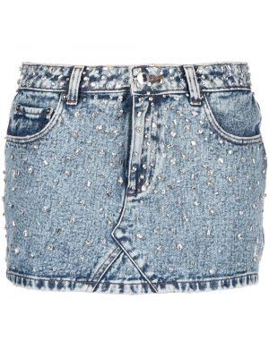 Spódnica jeansowa z kryształkami Retrofete