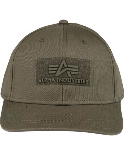 Kepurė su snapeliu Alpha Industries žalia