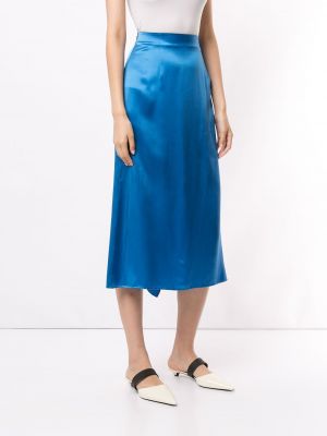 Midi sukně Macgraw modré