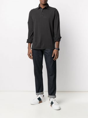 Jersey manga larga de tela jersey Fedeli negro