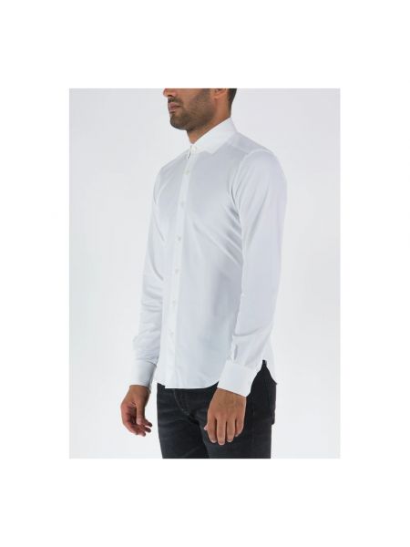Camisa a rayas formal Xacus blanco