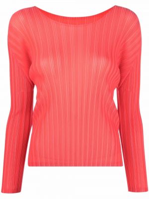 Top Pleats Please Issey Miyake, rosso