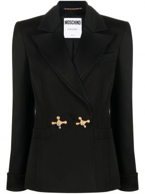 Lang blazer Moschino svart