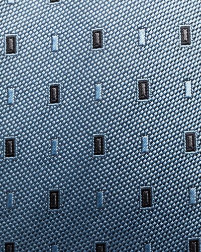 Corbata con estampado geométrico Brioni azul