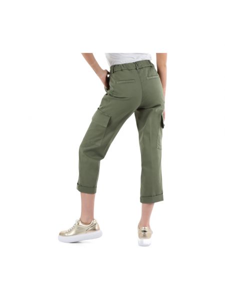 Pantalones cargo de algodón Peserico verde