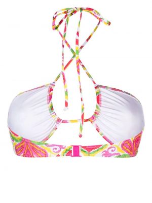 Bikini z nadrukiem w abstrakcyjne wzory Mc2 Saint Barth biały