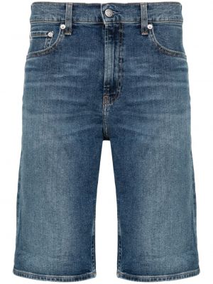 Kratke jeans hlače Calvin Klein modra