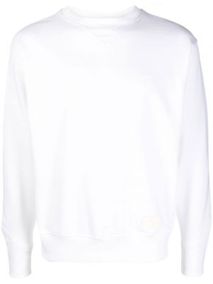 Sweatshirt mit rundhalsausschnitt aus baumwoll Pt Torino weiß