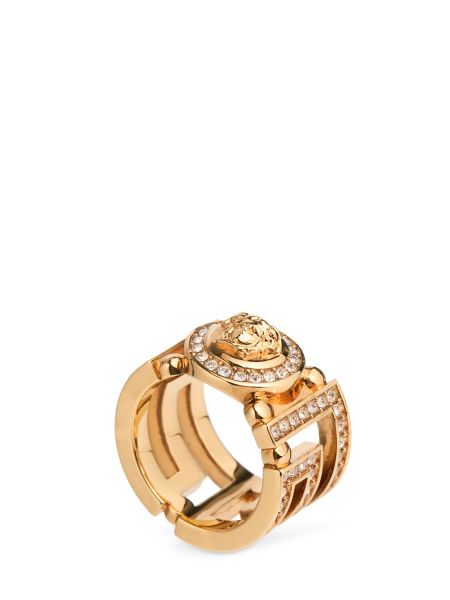 Krystaller ring Versace guld