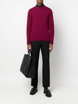 Pullover mit rundem ausschnitt Ferragamo pink