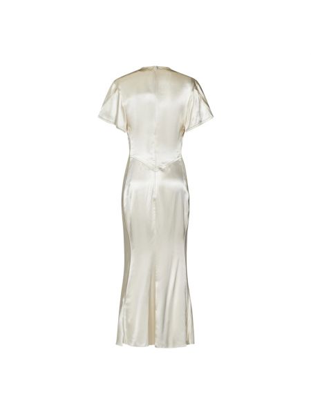 Sukienka długa Victoria Beckham biała