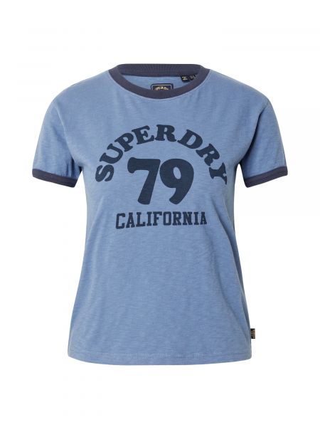 Majica s melange uzorkom Superdry plava