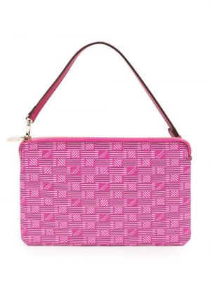 Δερμάτινη τσάντα laptop Moreau ροζ
