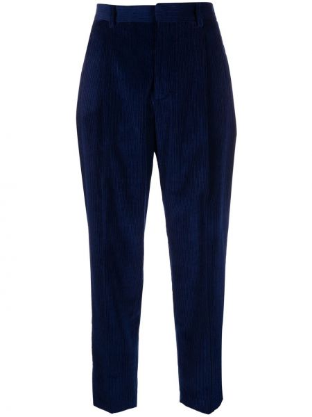 Панталон от рипсено кадифе Woolrich синьо