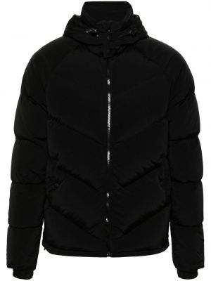 Pernata jakna s kapuljačom Fursac crna