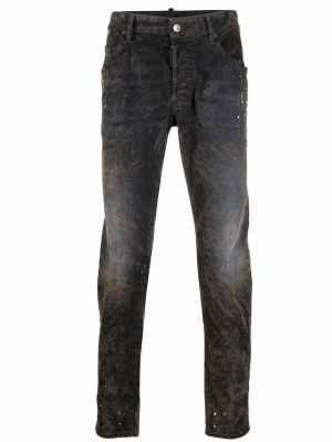 Fløyel skinny jeans Dsquared2 grønn