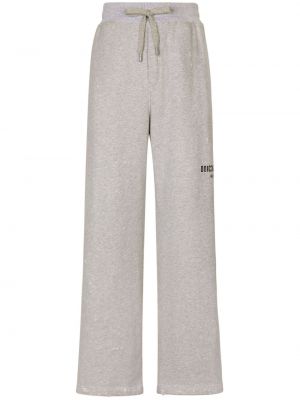 Pantaloni con stampa Dolce & Gabbana grigio