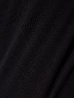 Viskózové midi šaty Helmut Lang černé