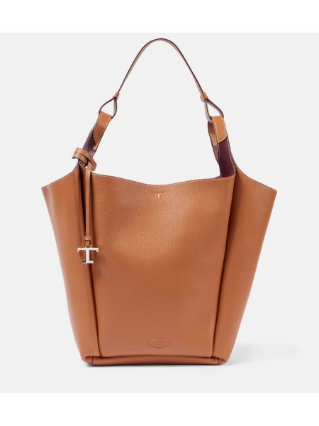 Læder shopping bag Tod's brun