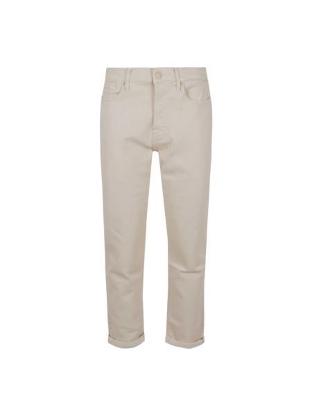 Beżowe jeansy skinny 7 For All Mankind