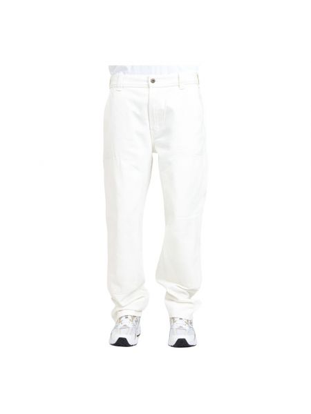 Białe proste jeansy Dickies