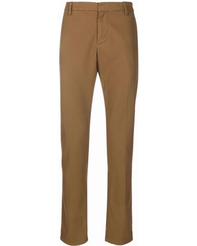Pantalones chinos ajustados Dondup marrón