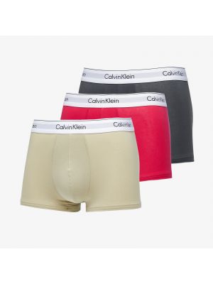Bavlněné boxerky Calvin Klein červené