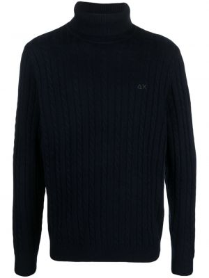 Пуловер бродиран Sun 68 синьо