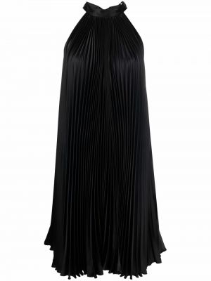 Плисирана вечерна рокля без ръкави Styland черно
