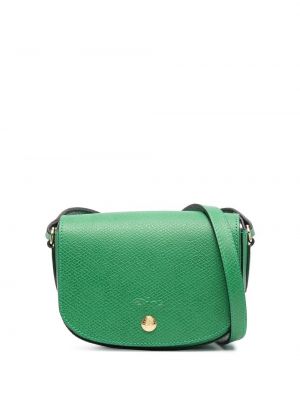 Kožená taška přes rameno Longchamp zelená