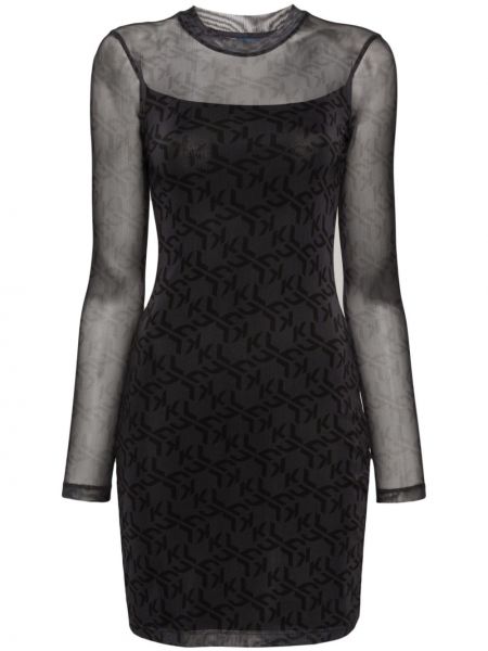 Μini φόρεμα με σχέδιο από διχτυωτό Karl Lagerfeld Jeans