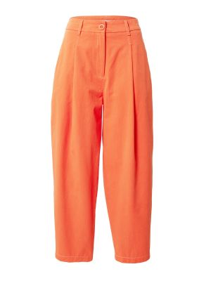 Plisované nohavice Moss Copenhagen oranžová
