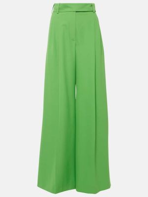 Παντελόνι με ψηλή μέση σε φαρδιά γραμμή Alexandre Vauthier πράσινο