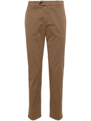 Pantalon chino taille basse en coton Briglia 1949 marron