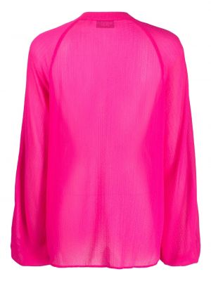 Daunen bluse mit geknöpfter Essentiel Antwerp pink