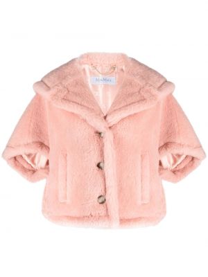Szőrös dzseki Max Mara rózsaszín