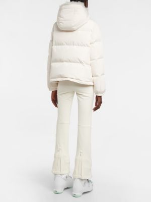 Πουπουλένιο μπουφάν σκι Yves Salomon λευκό