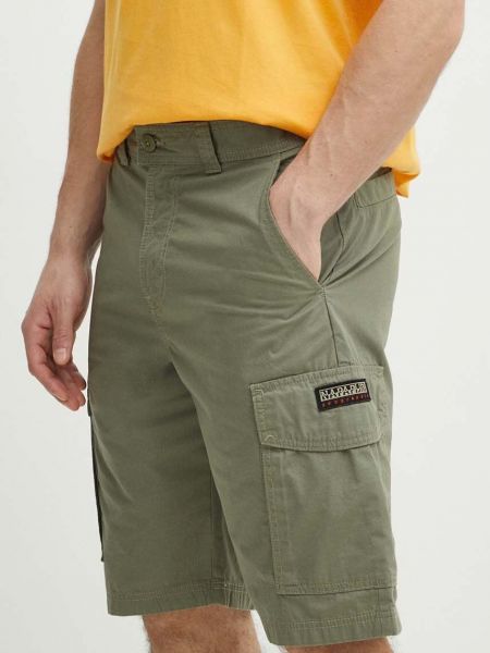 Pantaloni cargo din bumbac Napapijri verde