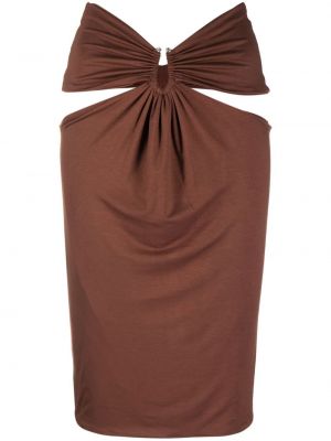 Priliehavá sukňa Concepto hnedá